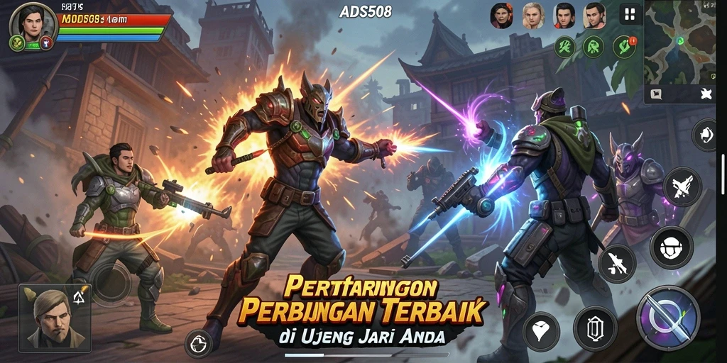 Menampilkan gameplay Fighting yang mendebarkan di ADS508.