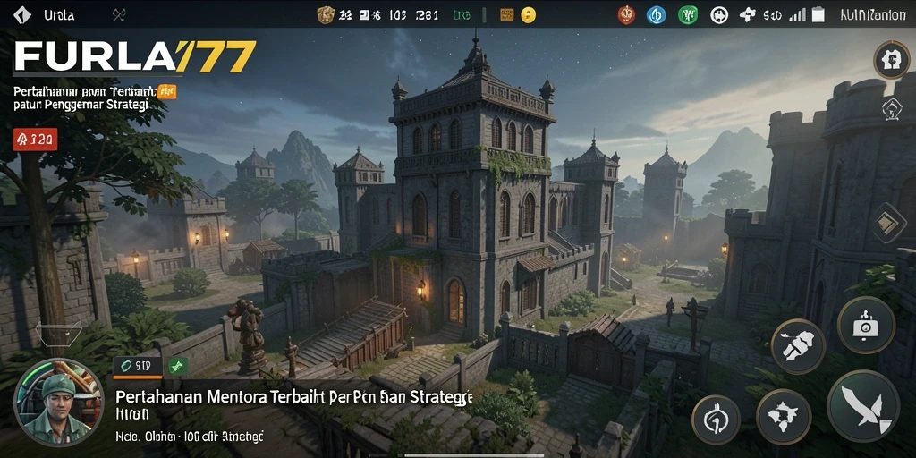 Tampilan gameplay FURLA77 yang mendebarkan dalam mode Tower Defense.