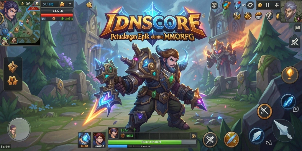 Tampilan gameplay epik dan pertarungan seru di IDNSCORE