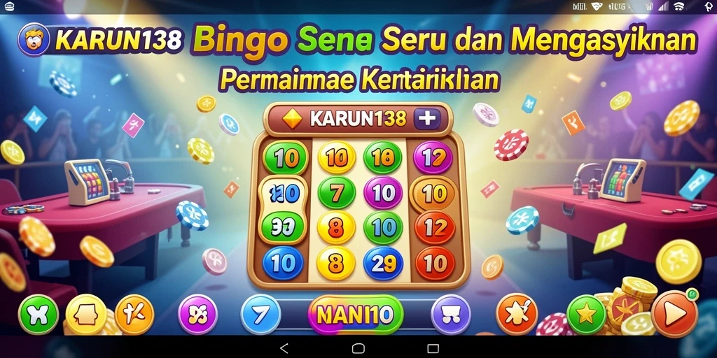 Tampilan screenshot gameplay Bingo KARUN138 yang menyenangkan dan interaktif.