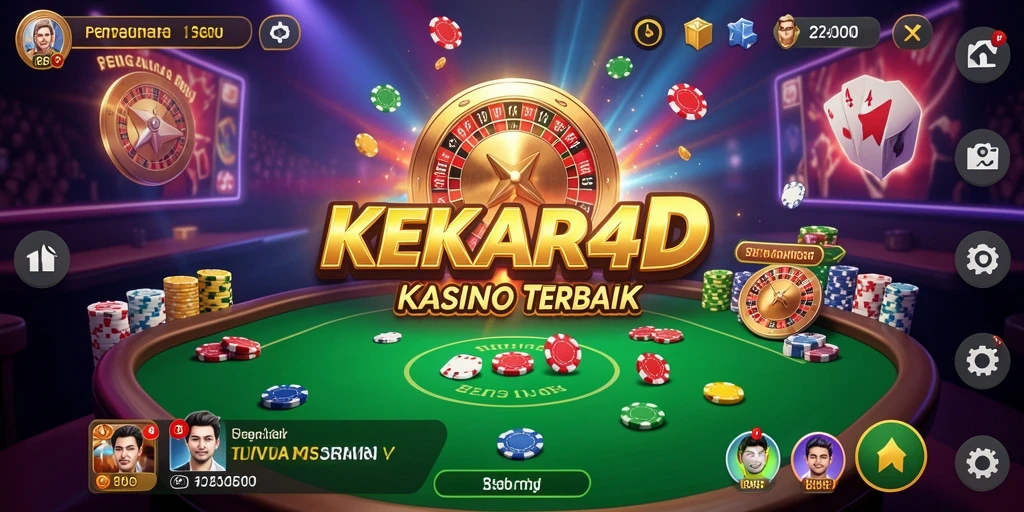 Screenshot gameplay KEKAR4D menampilkan suasana kasino yang mengasyikkan.