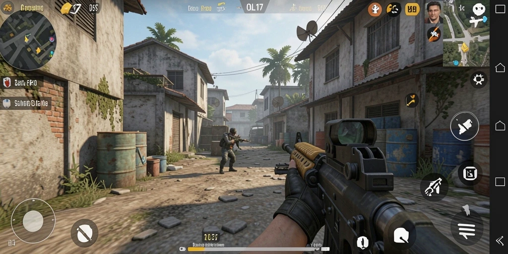 Tangkapan layar menampilkan aksi gameplay intens di OLX17.