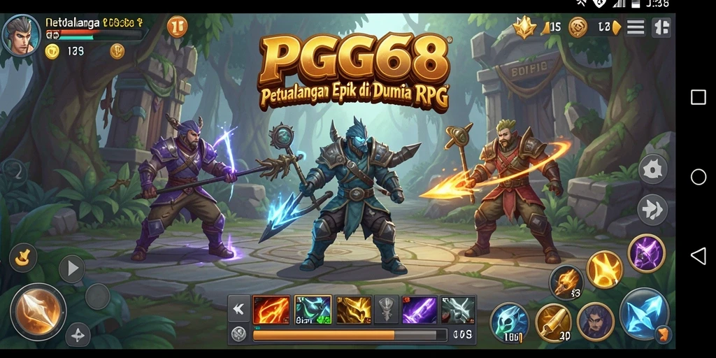 Tampilan menarik dari gameplay PGG68 yang penuh aksi RPG.