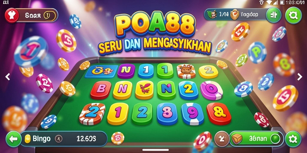 Tampilan menarik dari gameplay Bingo di POA88.
