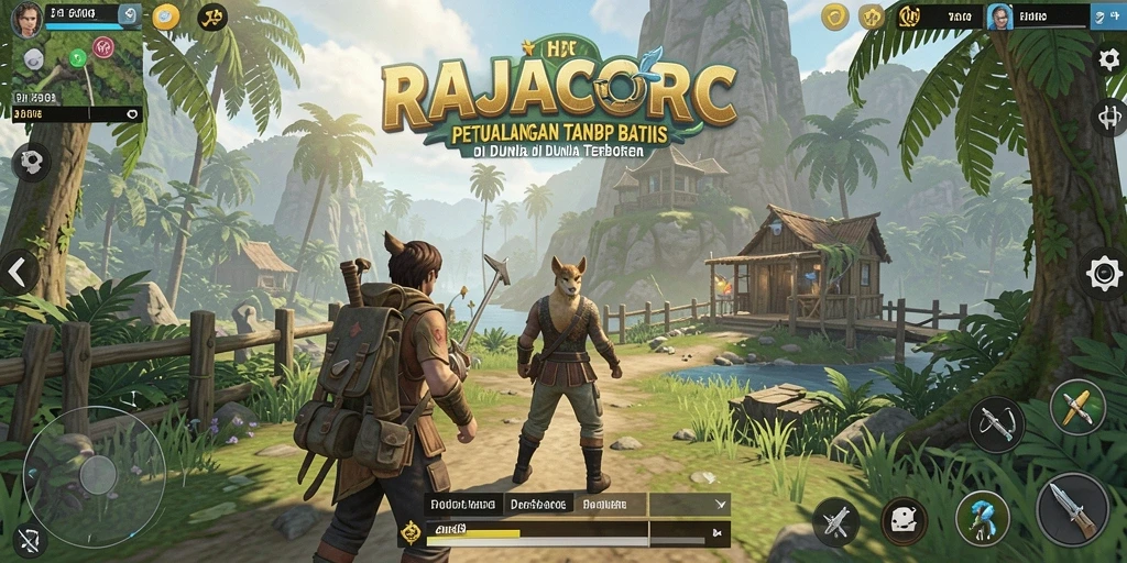 Tangkapan layar dari gameplay yang menampilkan eksplorasi dunia terbuka.