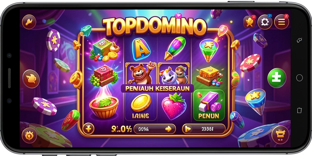 Tampilan menarik dari gameplay Slot TOPDOMINO.