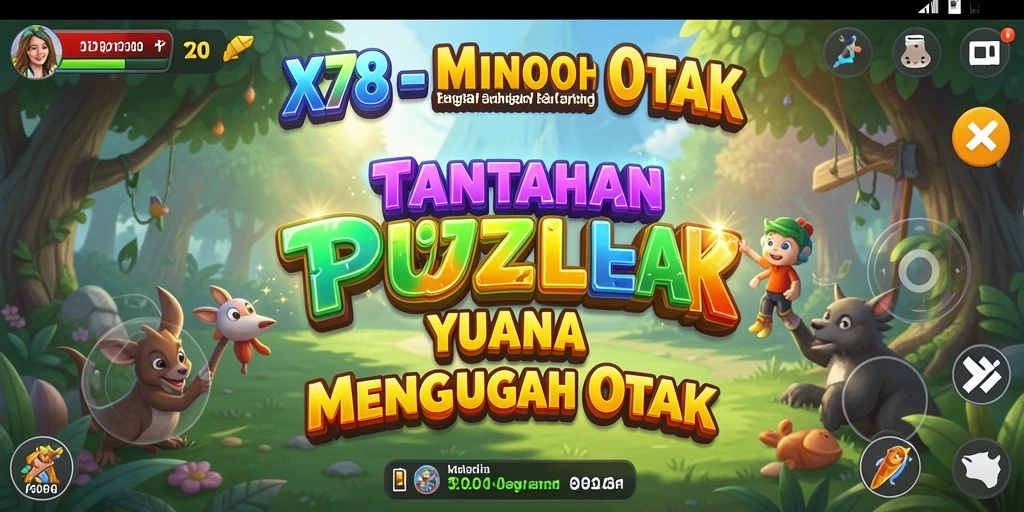 Tampilan gameplay <strong>X78</strong> yang penuh warna dan menantang.