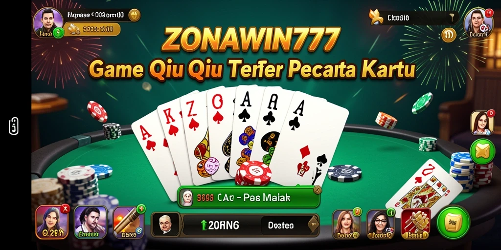 Gameplay seru ZONAWIN777 dalam aksi, menunjukkan keseruan saat bermain QiuQiu.